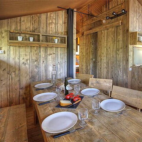 Canvas and wooden tent 5 persons - Safari Tent | 2 Bedrooms | 4/5 Pers.