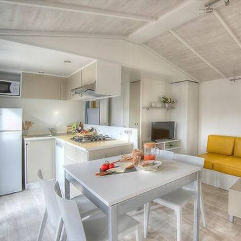 Mobile home 6 persons - Ultimate | 3 Bedrooms | 6 Pers | Raised terrace | Jacuzzi | 2 bathrooms | Air conditioning | TV
