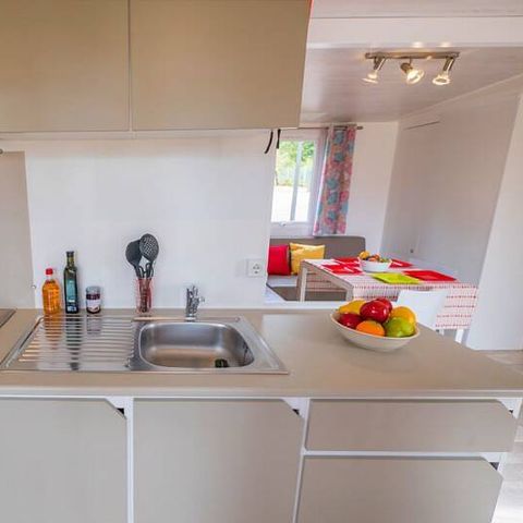 Mobile home 6 persons - Mobil-home | Ultimate | 3 Bedrooms | 6 Pers | Raised terrace | 2 bathrooms | Air conditioning | TV
