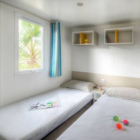 Mobile home 6 persons - Ultimate | 3 Bedrooms | 6 Pers | Raised terrace | Jacuzzi | 2 bathrooms | Air conditioning | TV