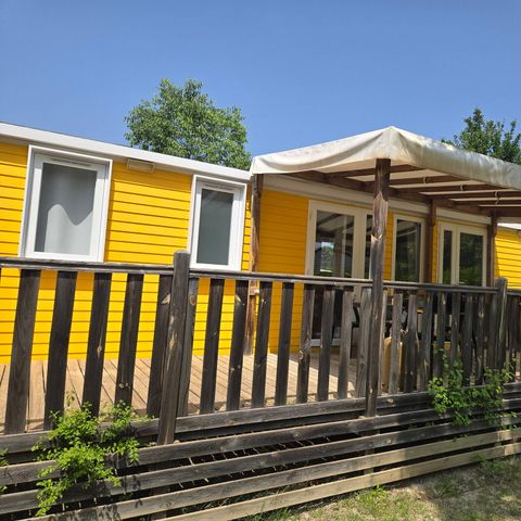 Mobile home 6 persons - Mobil-home | Ultimate | 3 Bedrooms | 6 Pers | Raised terrace | 2 bathrooms | Air conditioning | TV