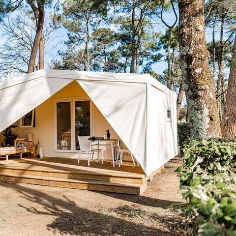 Glamping tent 4 persons - Coco Sweet | 2 Bedrooms | 4 Pers | Raised terrace | No bathroom