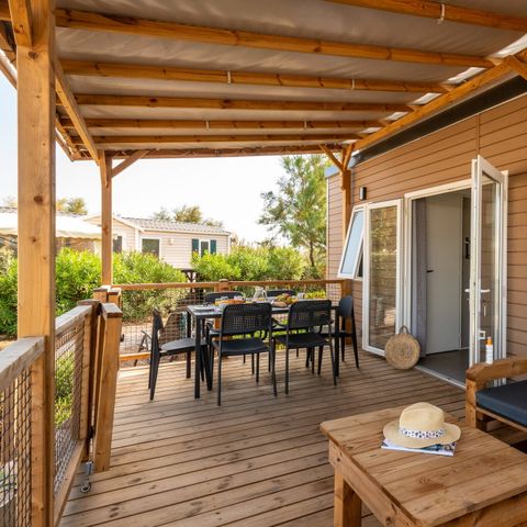 MOBILE HOME 6 people - Premium | 3 Bedrooms | 6 Pers. | Terrace Lounge | Air conditioning | TV