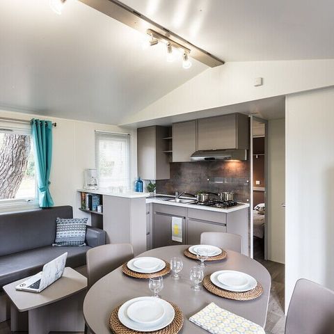 MOBILE HOME 6 people - Mobile-home | Premium Azure | 3 Bedrooms | 6 Pers. | Raised terrace | Air conditioning | TV