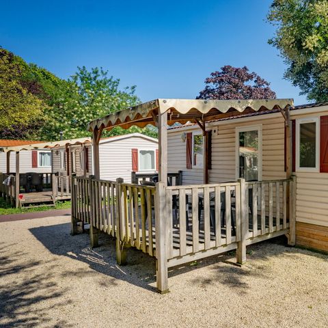MOBILE HOME 4 people - Mobile home | Comfort XL | 2 Bedrooms | 4 Pers | Raised terrace | 2 bathrooms | Air conditioning | TV