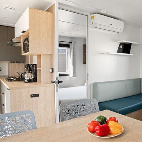 MOBILE HOME 4 people - Mobile home | Comfort XL | 2 Bedrooms | 4 Pers | Raised terrace | 2 bathrooms | Air conditioning | TV