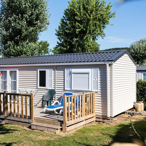 Mobile home 4 persons - Comfort | 2 Bedrooms | 4 Pers. | Uncovered raised terrace | TV