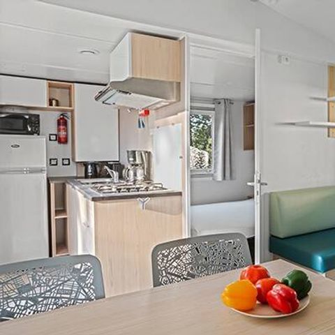 Mobile home 4 persons - Mobil-home | Classic | 2 Bedrooms | 4 Pers. | Terrace with elevation, not covered