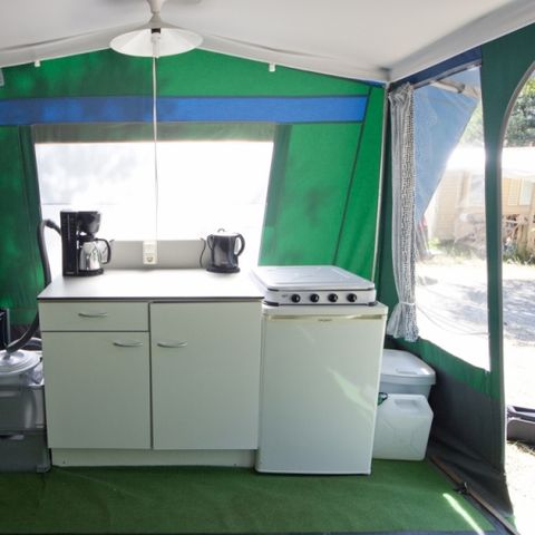 Canvas bungalow 6 persons - BT luxury tent, 2 cabins without sanitary facilities