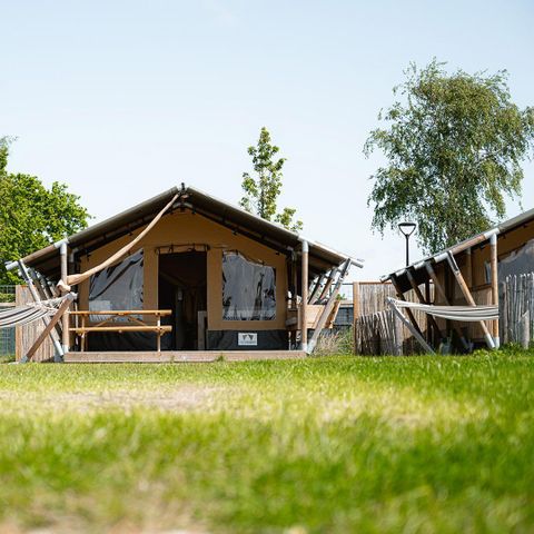CANVAS AND WOOD TENT 2 people - Compact