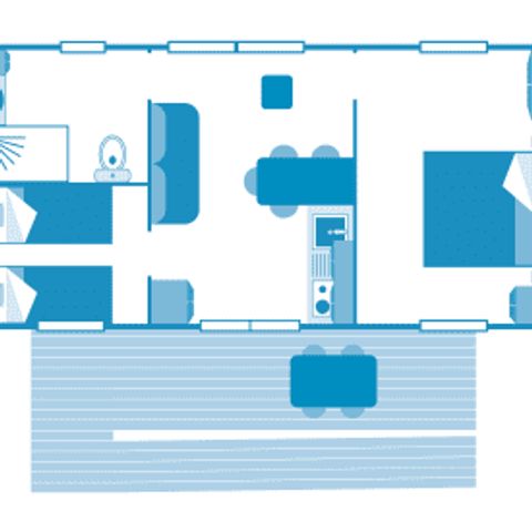 Mobile home 4 persons - Cottage PMR 4p 2ch ***