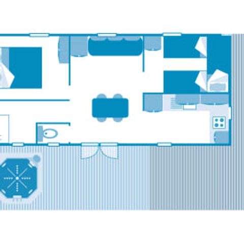 MOBILE HOME 5 people - Cottage 5p 2ch Jacuzzi Premium