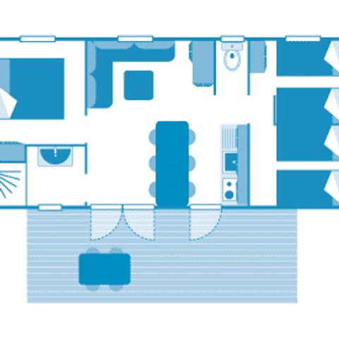 MOBILE HOME 7 people - Cottage 6/7p 3ch ***