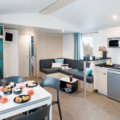 MOBILE HOME 6 people - Mobile-home | Comfort XL | 3 Bedrooms | 6 Pers. | Raised terrace | Air conditioning