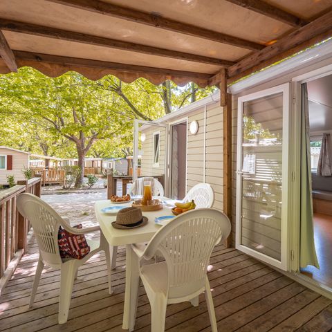MOBILE HOME 6 people - Mobile-home | Comfort | 2 Bedrooms | 4/6 Pers. | Raised terrace | Air-con.