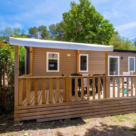 Mobile home 6 persons - Comfort | 3 Bedrooms | 6 Pers | Raised terrace | Air conditioning | TV