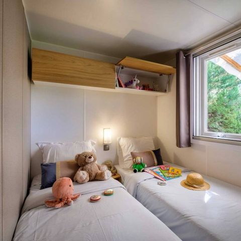 Mobile home 6 persons - Comfort | 3 Bedrooms | 6 Pers | Raised terrace | Air conditioning | TV