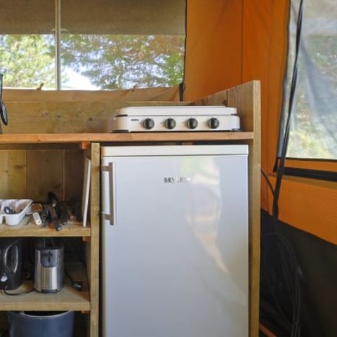 Glamping tent 6 persons - Bungalow tent Glamping Tournesol 4+2