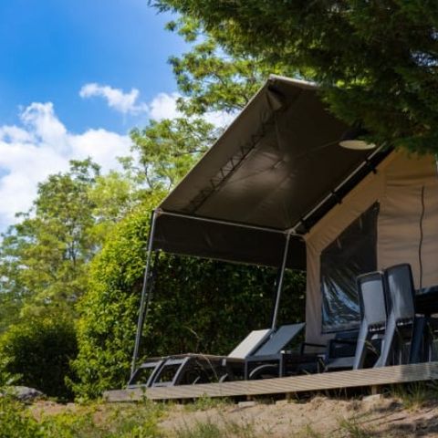 Glamping tent 6 persons - Bungalow tent Glamping Tournesol 4+2