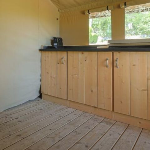 CANVAS AND WOOD TENT 5 people - Ciboulette