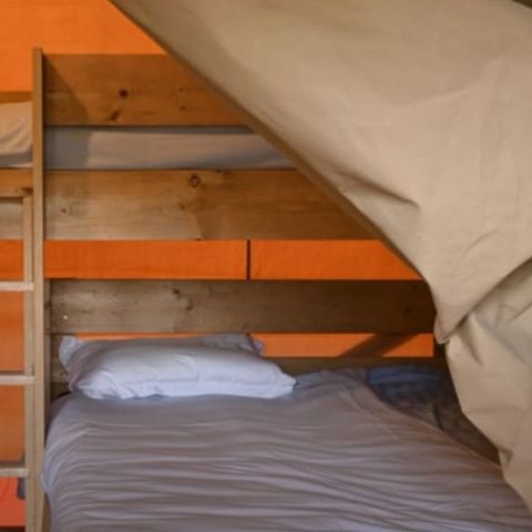 Canvas and wooden tent 5 persons - Ciboulette