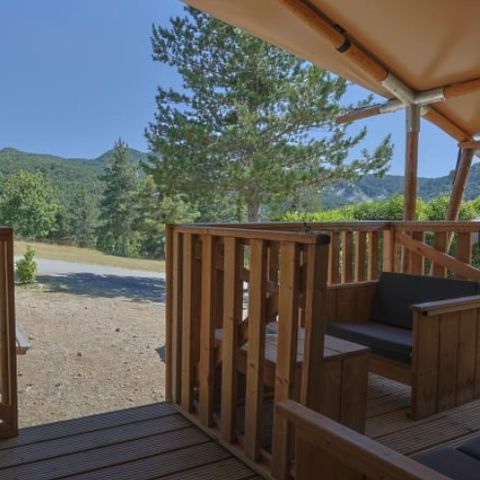 Canvas and wooden tent 5 persons - Ciboulette