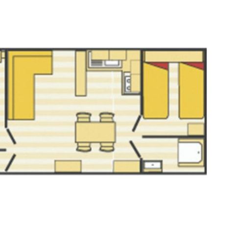 MOBILE HOME 6 people - Evasion 6 persons 2 bedrooms 28m², 2 bathrooms
