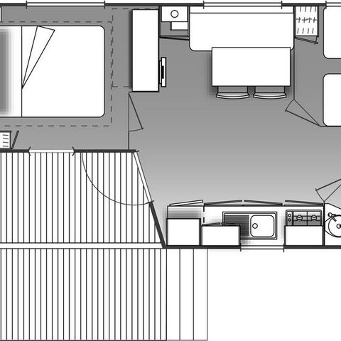 MOBILE HOME 4 people - CAP LARDIER