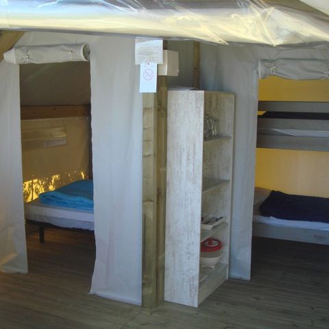 CANVAS AND WOOD TENT 4 people - LODGE SAHARI with private bathroom