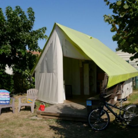 CANVAS AND WOOD TENT 4 people - LODGE SAHARI with private bathroom
