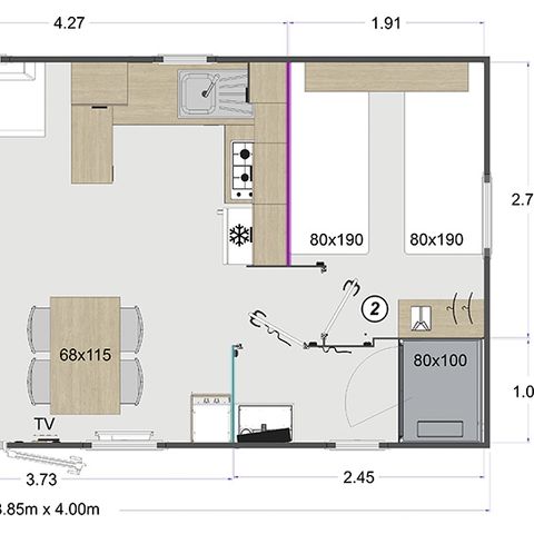 MOBILE HOME 4 people - TREND