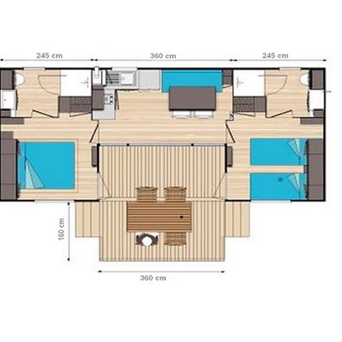 MOBILE HOME 4 people - PRESTIGE PATIO