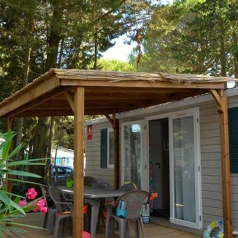 MOBILE HOME 6 people - 3 bedrooms - TV + Air conditioning