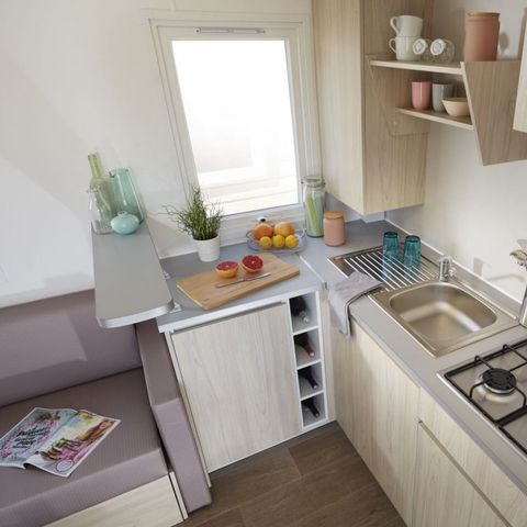 MOBILE HOME 6 people - 3 bedrooms - TV + Air conditioning