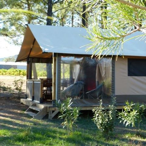 CANVAS AND WOOD TENT 5 people - Nature Lodges 4/5P 1Ch