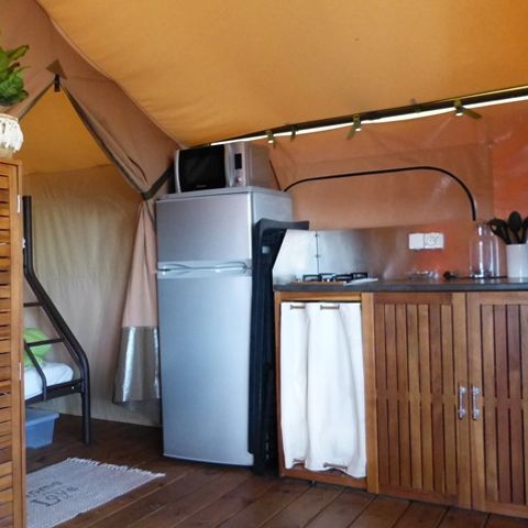 CANVAS AND WOOD TENT 5 people - Nature Lodges 4/5P 1Ch