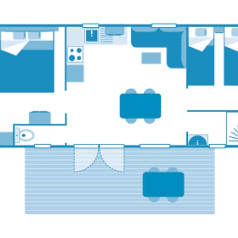 MOBILE HOME 4 people - Cottage Alizé 4p 2ch ***