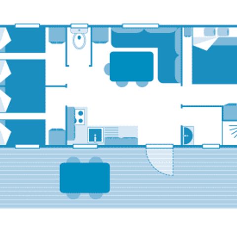 MOBILE HOME 6 people - Cottage Baby 5/6p 3ch ***