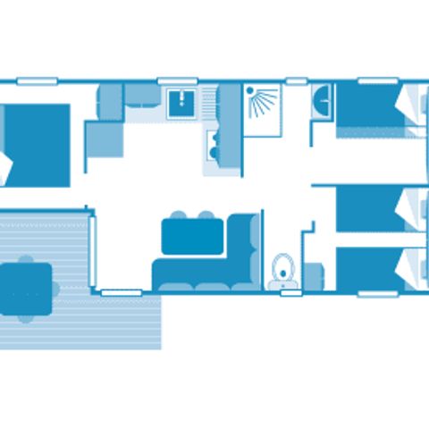 MOBILE HOME 6 people - Cottage Océan 6p 3ch ***