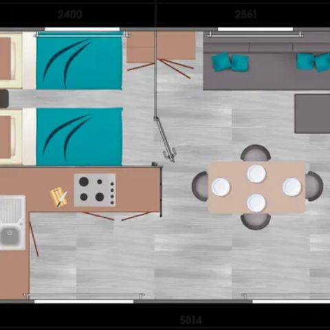 MOBILE HOME 5 people - Comfort 2 bedrooms 5 people