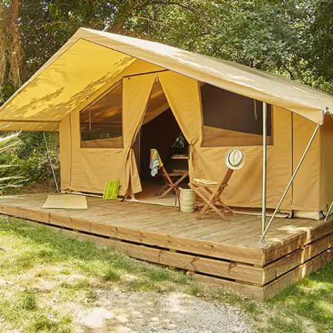 CANVAS AND WOOD TENT 5 people - NATURA