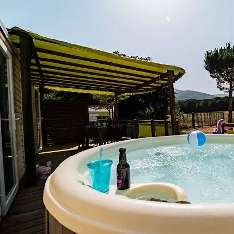 MOBILE HOME 6 people - Trio Premium 4 Rooms 6 People Jacuzzi + Air Conditioning + TV