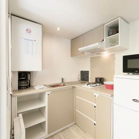 MOBILE HOME 3 people - Mobile-home | Comfort | 1 Bedrooms | 2/3 Pers. | Raised terrace | Air conditioning | TV
