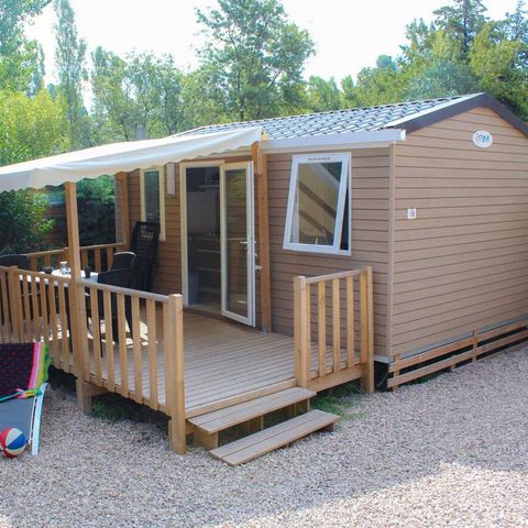 MOBILE HOME 3 people - Mobile-home | Comfort | 1 Bedrooms | 2/3 Pers. | Raised terrace | Air conditioning | TV
