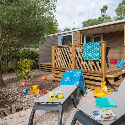 MOBILE HOME 6 people - Comfort | 2 Bedrooms | 4/6 Pers | Raised terrace | Air conditioning | TV