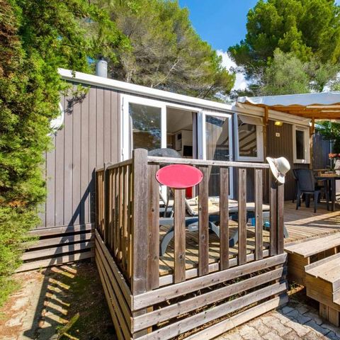 MOBILE HOME 6 people - | Comfort | 3 Bedrooms | 6 Pers | Raised terrace | Air conditioning | TV