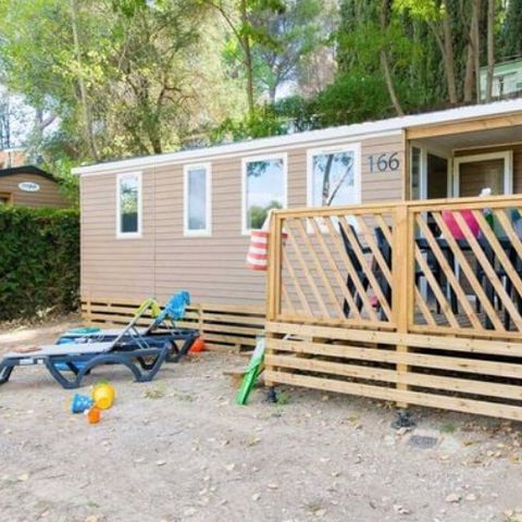MOBILE HOME 6 people - | Comfort | 3 Bedrooms | 6 Pers | Single terrace | Air conditioning | TV