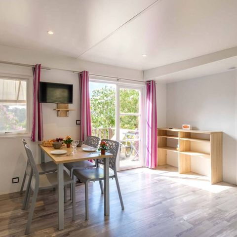 MOBILE HOME 4 people - Comfort | 2 Bedrooms | 4 Pers | Raised terrace | 2 bathrooms | Air conditioning | TV