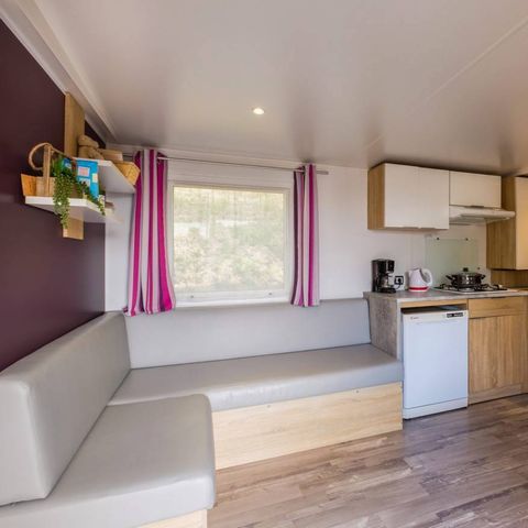 MOBILE HOME 4 people - Comfort | 2 Bedrooms | 4 Pers | Raised terrace | 2 bathrooms | Air conditioning | TV