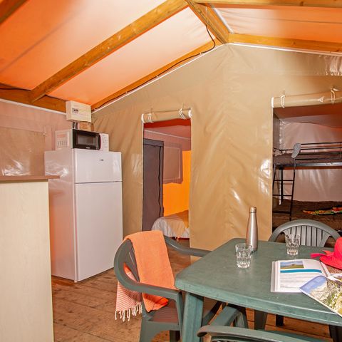 Canvas and wooden tent 5 persons - Lodge without sanitary facilities